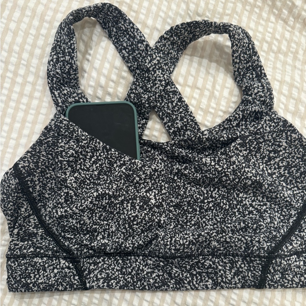 Lululemon sports bra with phone pocket